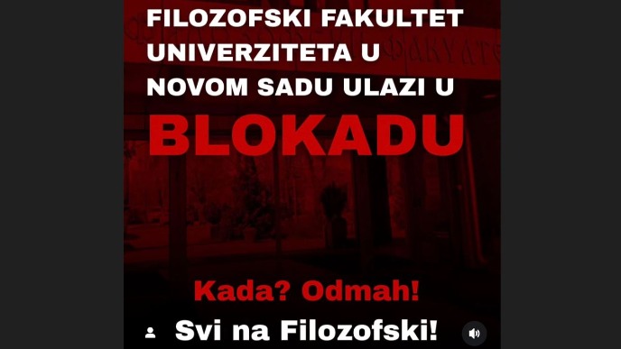 Poziv na blokadu Filozofskog
